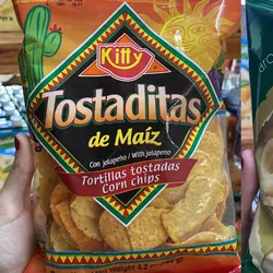Tostaditas de maíz con jalapeño Kitty