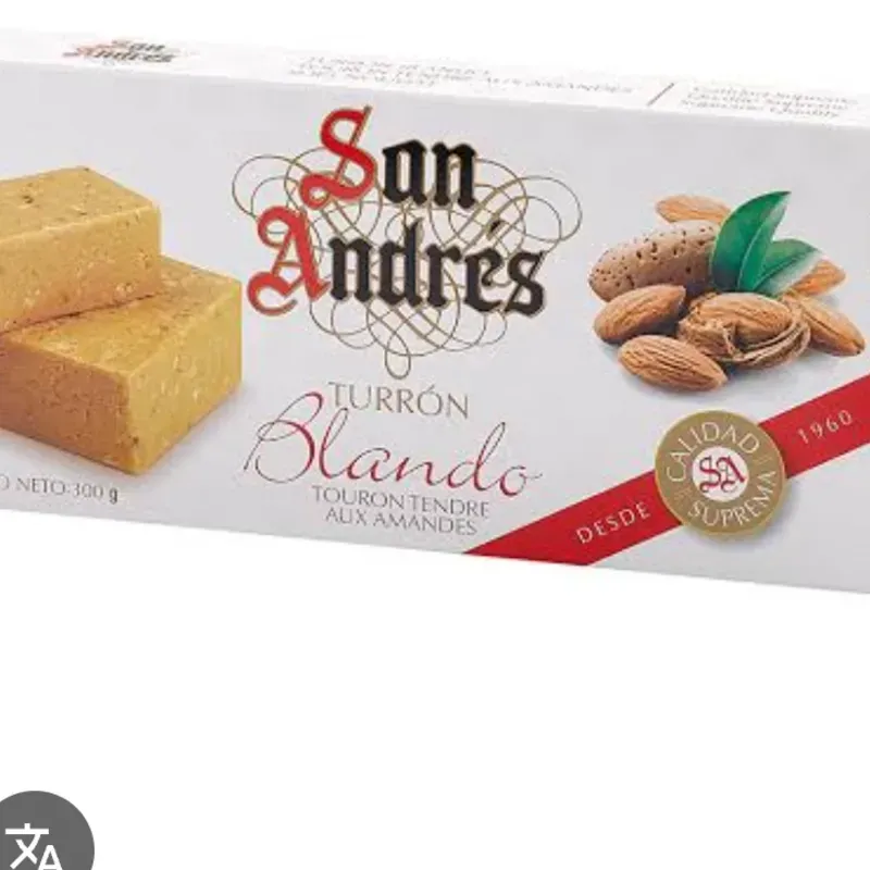 Turrón Blando de Almendras San Andrés 