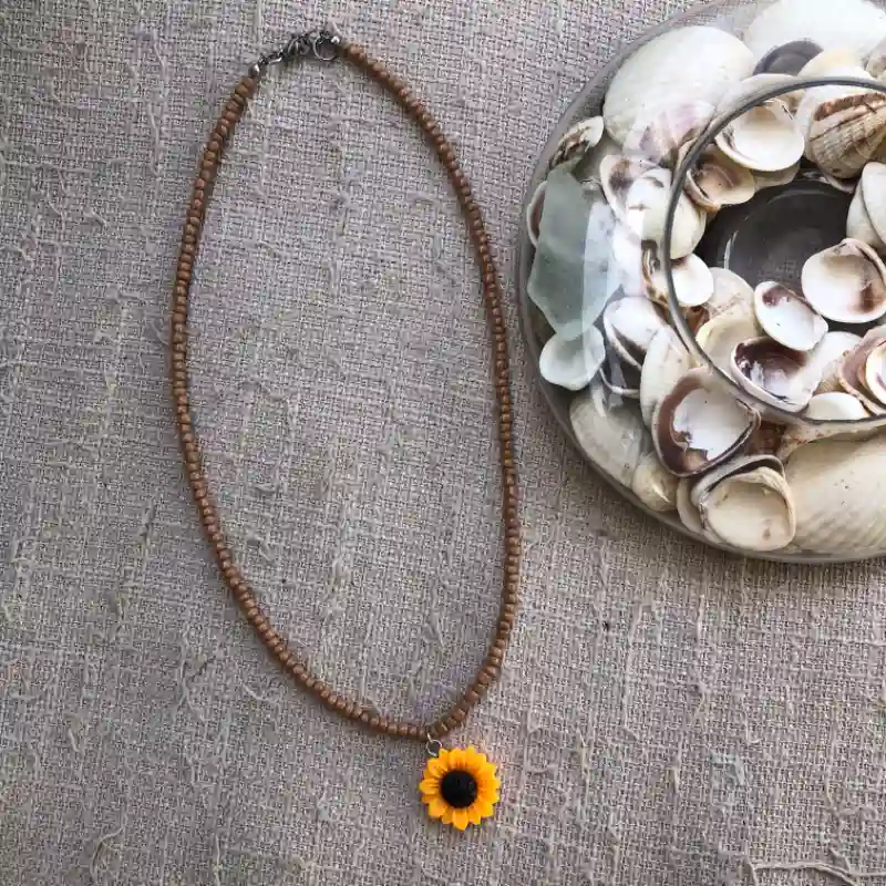Collar girasol