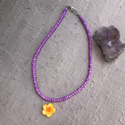 Collar plumeria 