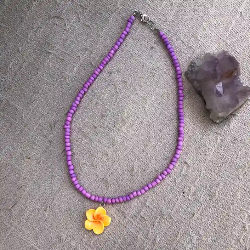 Collar plumeria 