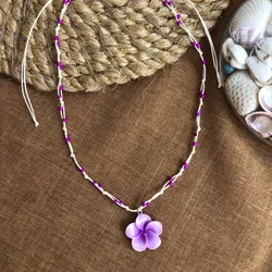 Collar de plumeria 
