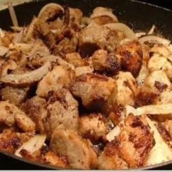 Masa de cerdo frita