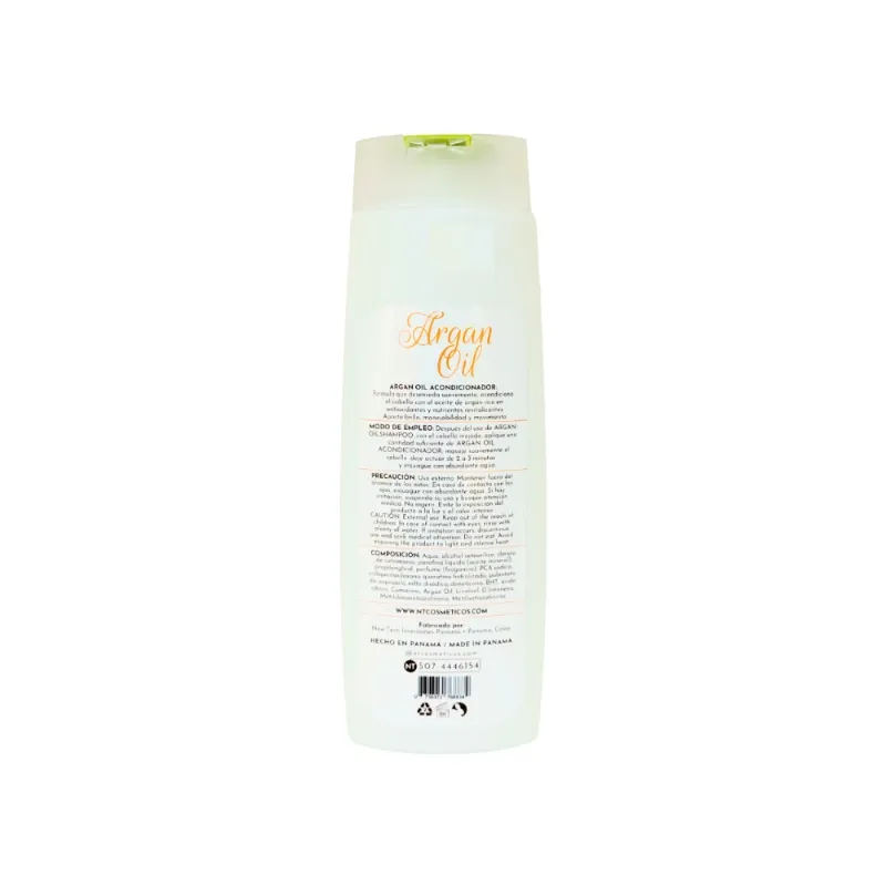 Acondicionador sin sal a base de aceite de argán Brazilian Wow NT (500 ml / 17.6 fl.oz)