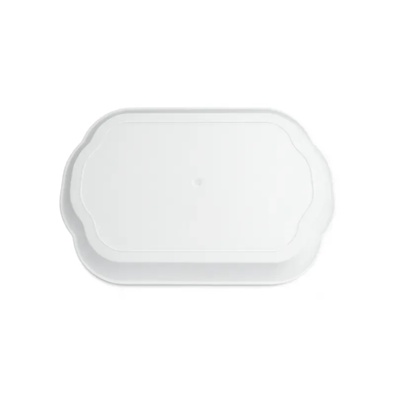 Bandeja de plástico rectangular