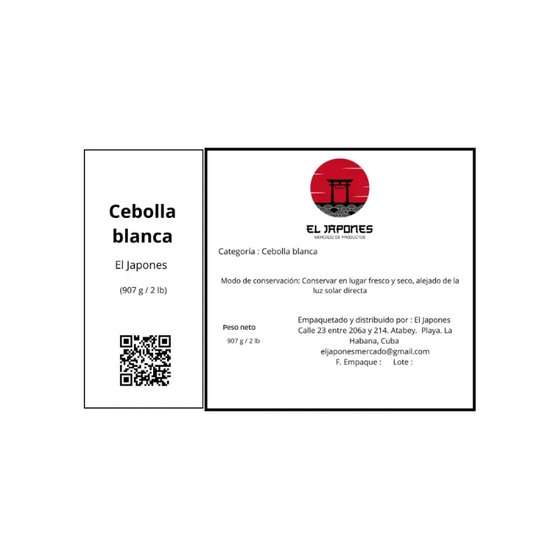 Cebolla blanca ( 2 lb)