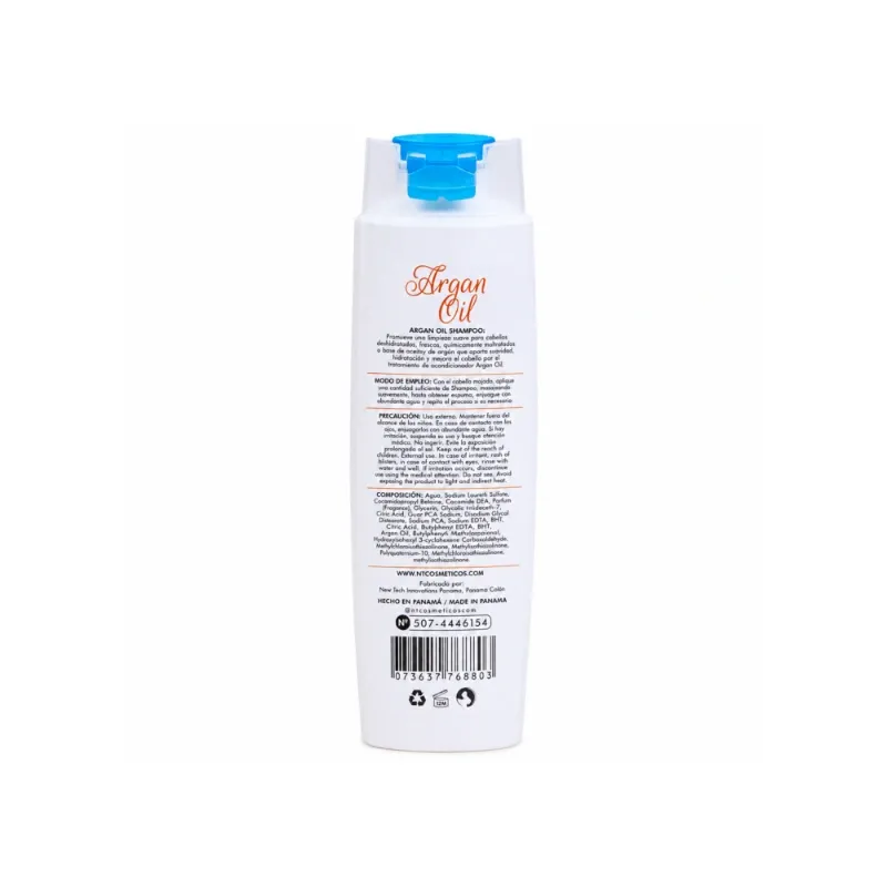 Champú brasileño a base de aceite de argán sin sal NT (500 ml)