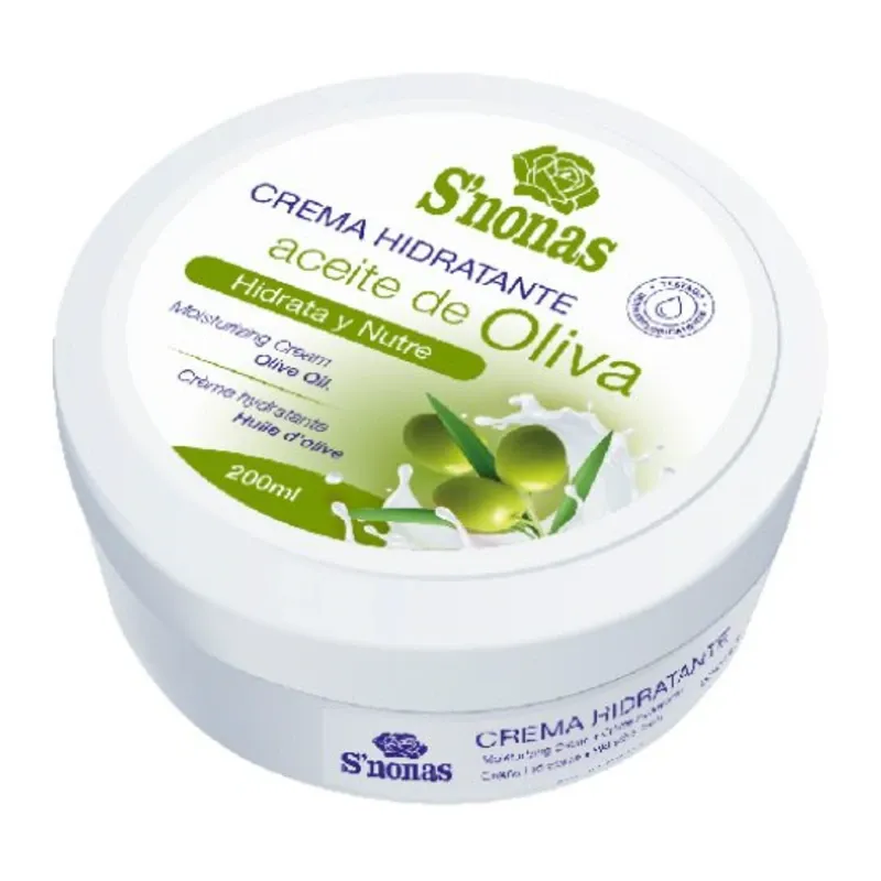 Crema hidratante glicerinada aceite de oliva S´nonas (200 ml)