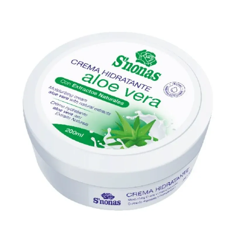 Crema hidratante glicerinada aloe vera S´nonas (200 ml)