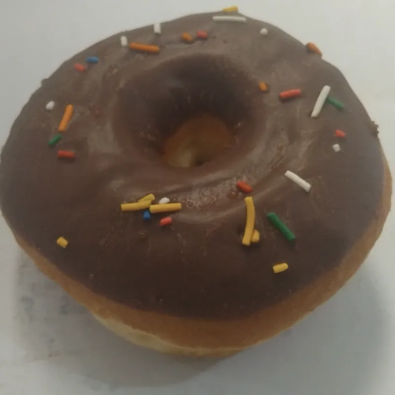 Dona con cobertura de chocolate