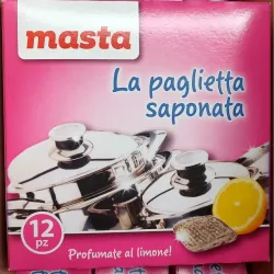 Esponja jabonosa con aroma a limón (12 pz)