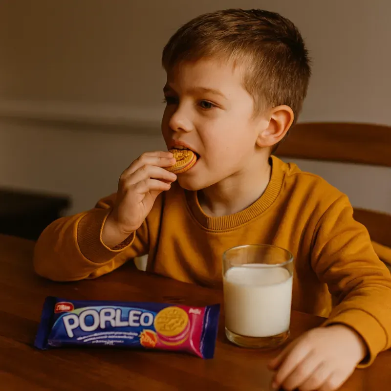 Galleta con crema de fresa (50 g / 1.76 oz)