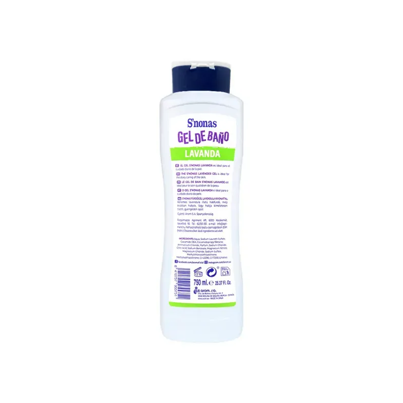 Gel de baño Lavanda S'nonas (750 ml)