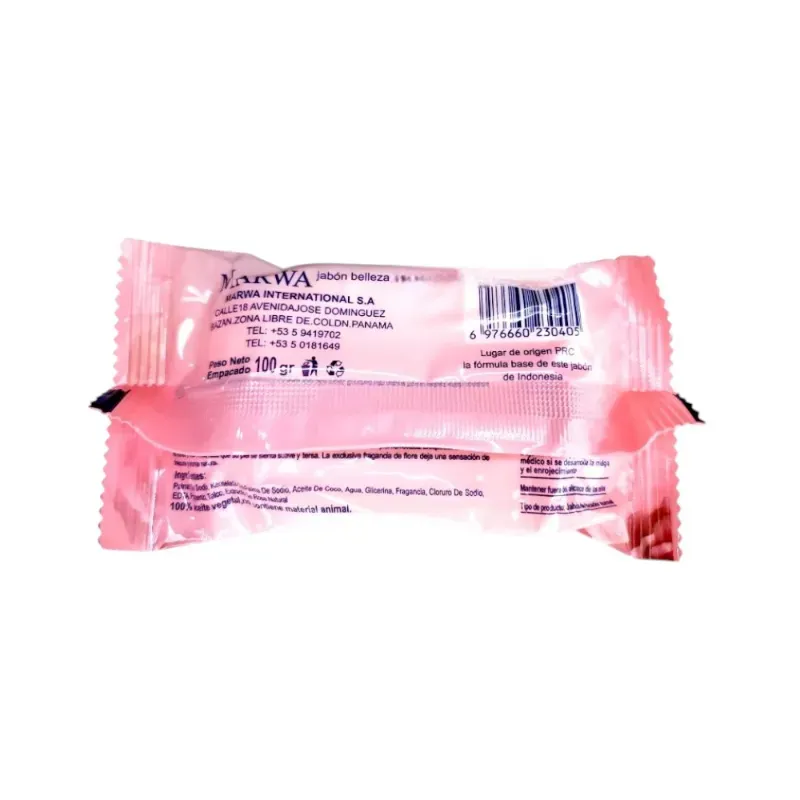 Jabón belleza con extracto de rosa natural Marwa (100 g)