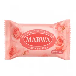 Jabón belleza con extracto de rosa natural Marwa (100 g)