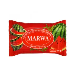 Jabón Frutal de Sandia Natural Marwa (100g)