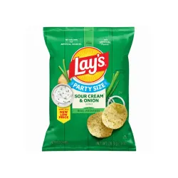 Papas fritas, sabor a crema agria y cebolla Lay's (28.3 g / 1 oz)
