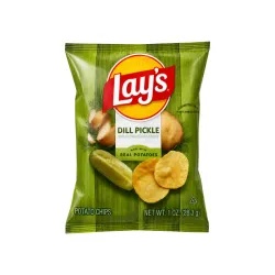 Papas fritas sabor a pepinillo con eneldo Lay’s (28.3 g / 1 oz)