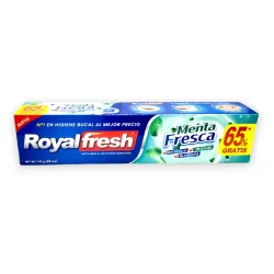 Pasta dental anticaries con flúor Menta Fresca Royalfresh (115 g / 4.05 oz)