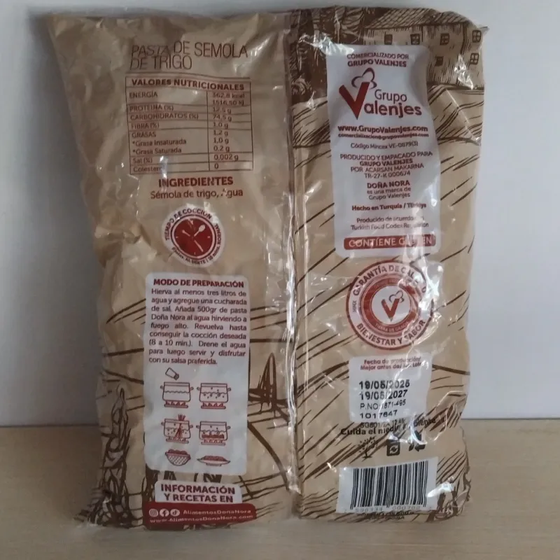 Pasta Premium Tornillos (500g)
