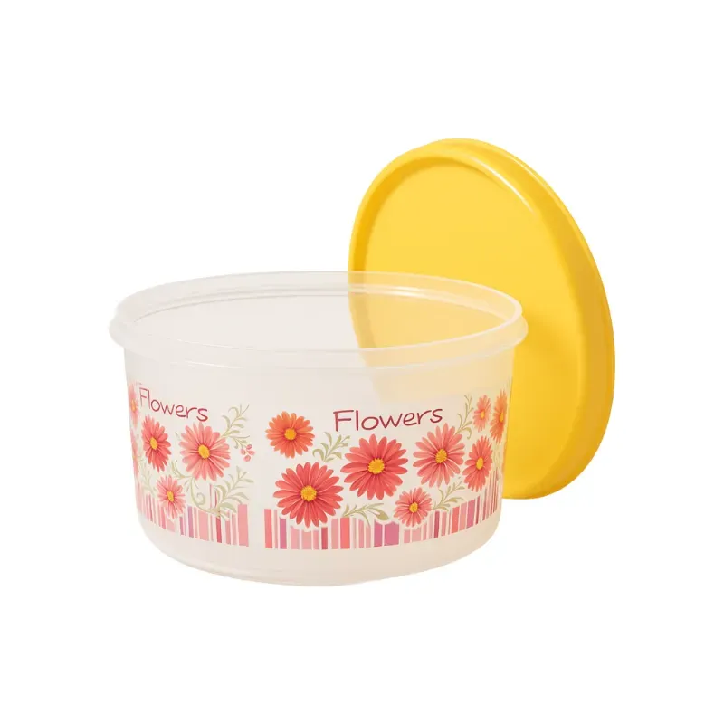 Pozuelo redondo con diseño floral