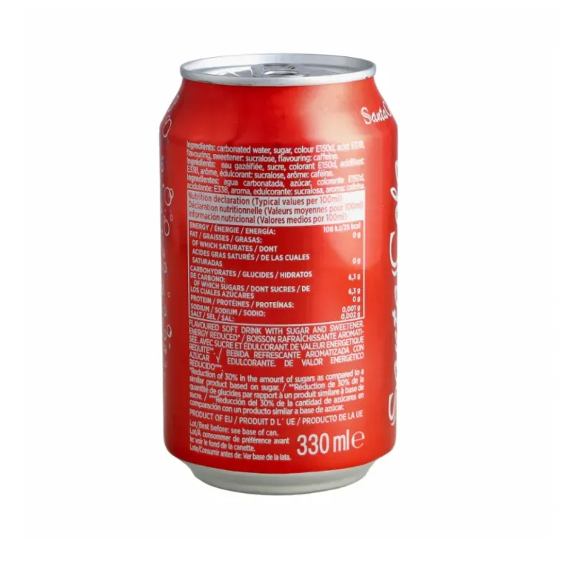 Refresco gaseado de cola SantaCola (330 ml)