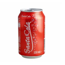 Refresco gaseado de cola SantaCola (330 ml)