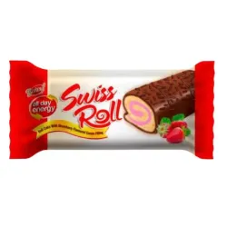 Rollitos relleno con crema fresa Biskeyf