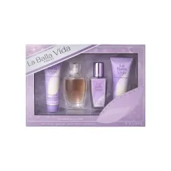 Set de fragancia y cuidado Corporal La Balla Vida Violet: Agua de perfume & Loción corporal & Gel de baño & Bruma corporal V.V.Love