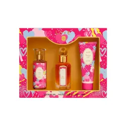 Set de perfume para mujer: Gel de ducha + Eau de toilette + Body mist V.V.Love