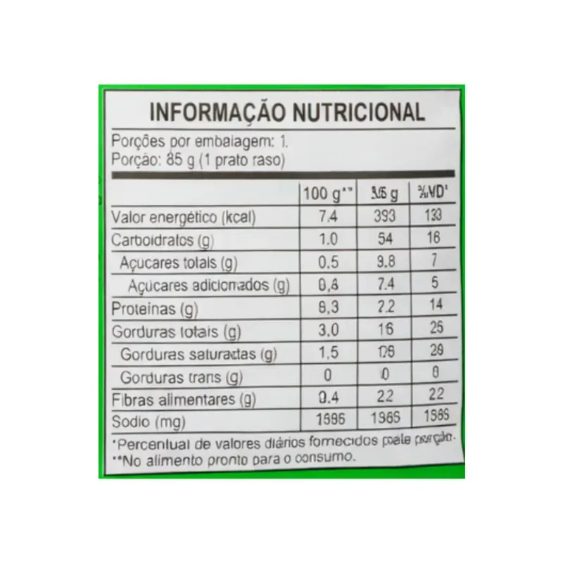 Sopa instantánea sabor a legumbres (85 g / 2.99 oz)