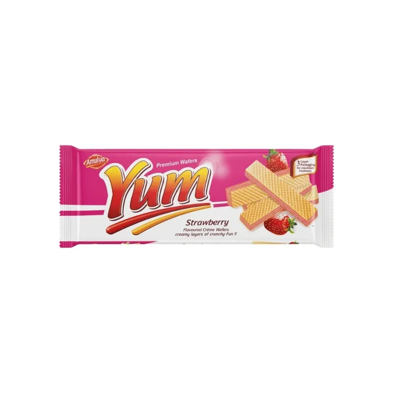 Sorbetos rellenos de crema de fresa Yum Amulya (80 g / 2.82 oz)
