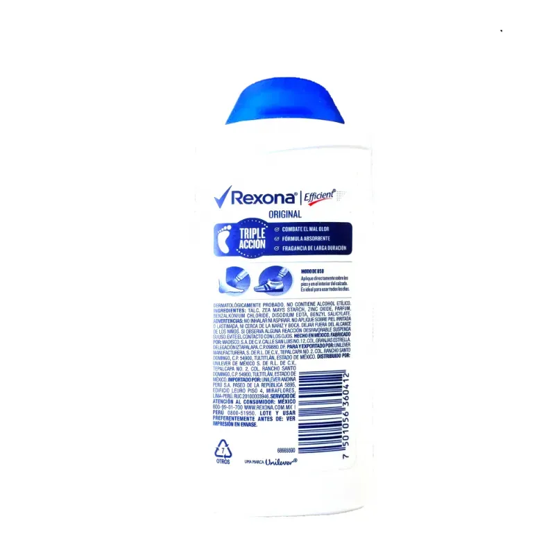 Talco desodorante para pies Rexona (100 g / 3.53 oz)