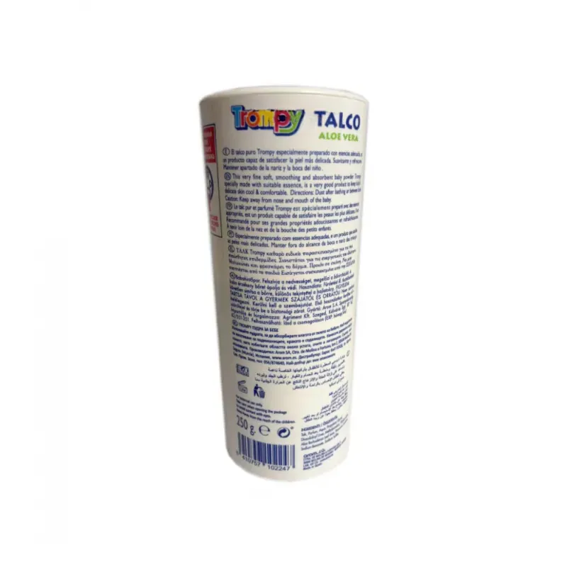 Talco infantil áloe de vera Trompy (250g)