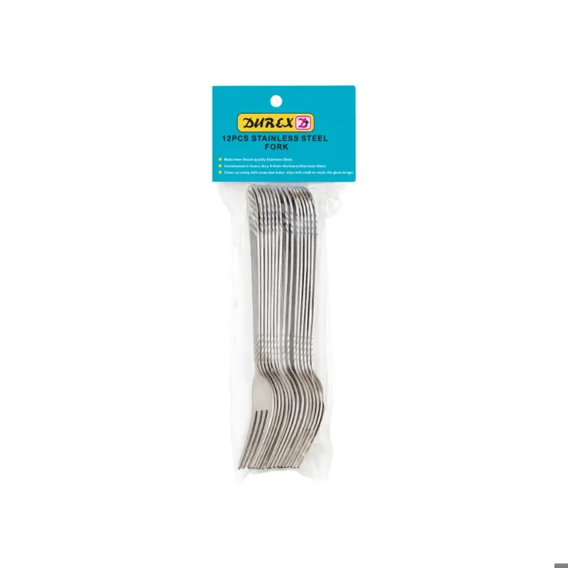 Tenedores de acero inoxidable (12 U)