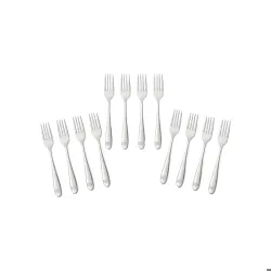 Tenedores de acero inoxidable (12 U)