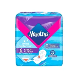 Toallas femeninas extra-protección día y noche Nosotras (6 U)