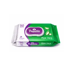 Toallitas húmedas de aloe vera Pequeñín (50 U)