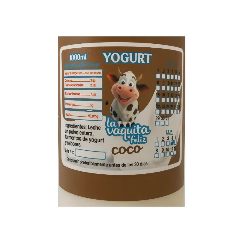 Yogurt natural coco (1 L)