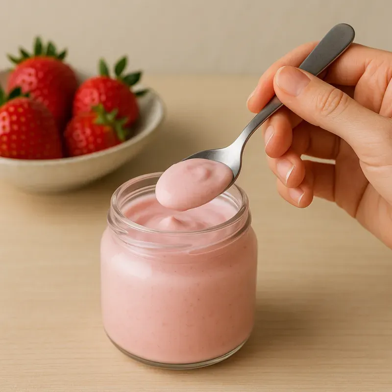 Yogurt natural fresa  (1 L)