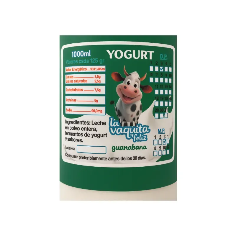 Yogurt Natural Guanábana (1 L)