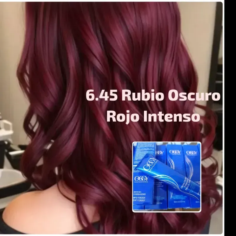 6.45 Rubio Oscuro Rojo Intenso 