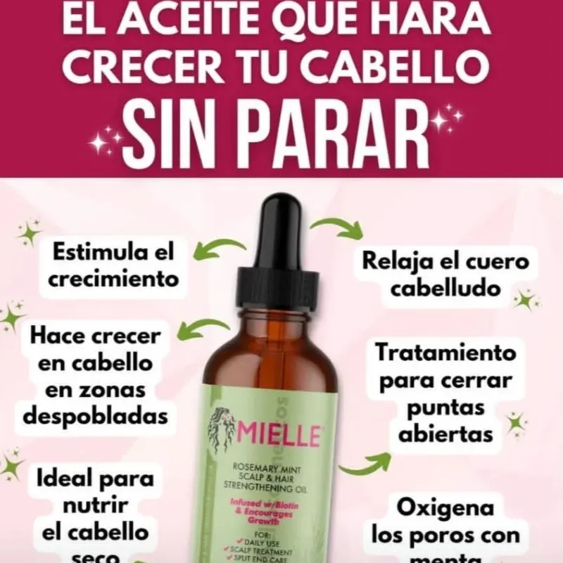 Aceite de ROMERO para la caída y crecimiento del cabello