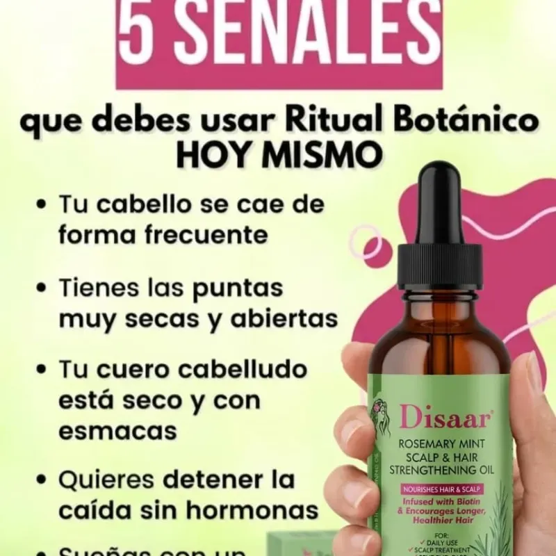 Aceite de ROMERO para la caída y crecimiento del cabello