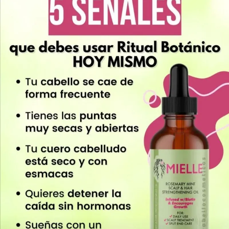 Aceite de ROMERO para la caída y crecimiento del cabello