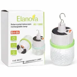 Bombillo Recargable con Panel Solar