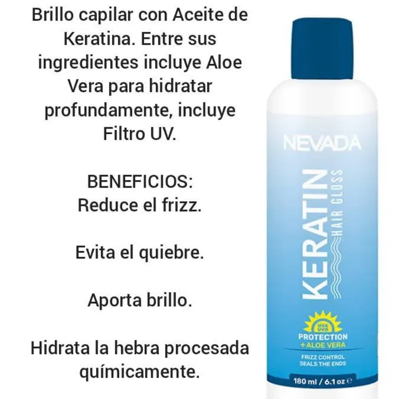 Brillo capilar con Aceite de Keratina