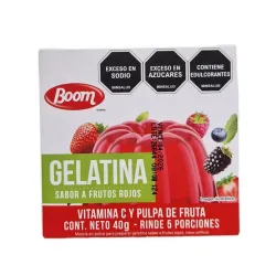 Gelatina sabor frutos rojos