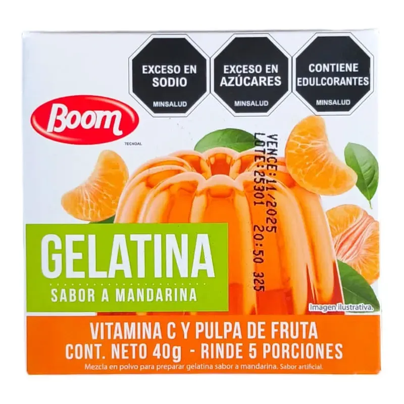 Gelatina sabor mandarina