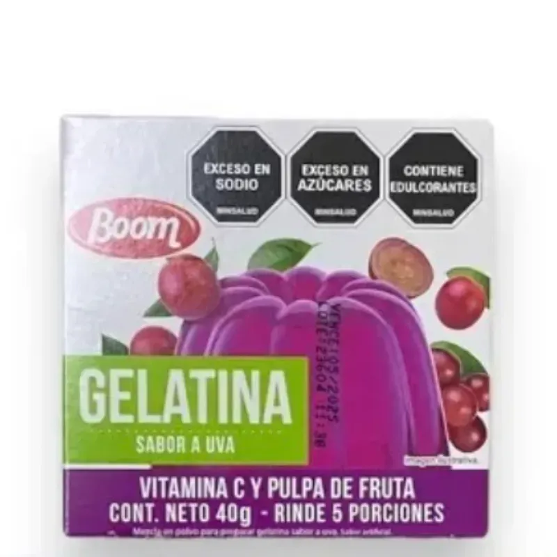 Gelatina sabor uva